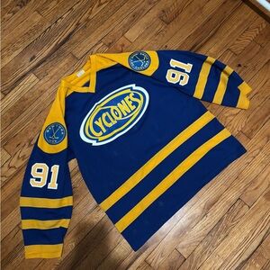 Cyclones NYC Chelsea Piers sky rink jersey number 91 - size Large. Unisex jersey